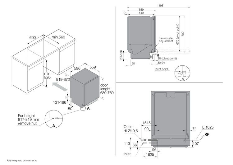 Asko dfi444b 1 схема встраивания